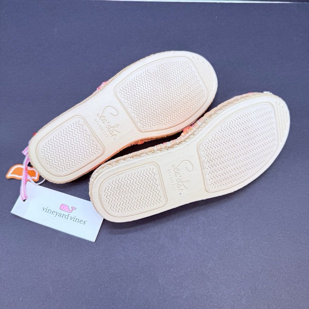 SeaStar Women's Beach  Espadrille Vineyard Vines Print Summer Shoes Size 5 New - Picture 12 of 12